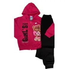 Conjunto Moletom Feminino Infantil 2 Peças Calça e Blusa Estiloso, Feminino e Confortavel