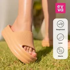 Sandália Feminina Plataforma Anabela Salto Leve Moda 100% em EVA PLAT-200