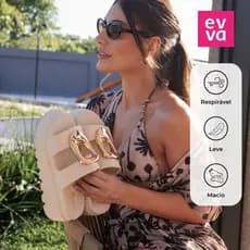 Chinelo sandália feminina plataforma confortável tamanco feminino salto super leve 100% EVA SARA AVA
