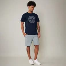 Bermuda Masculina Malha Texturizada com Bolsos