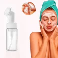 50 ML Frasco Pump Espumador Com Escova De Silicone Para Limpeza Facial Skin Care