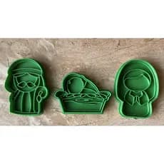 KIT Cortador de biscoito de Natal - Tema Presepio