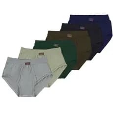 KIT 6 CUECAS ADULTO SLIP TRADICIONAL COM ABERTURA CLICK 120