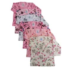 Kit 6 Camisetas Bebê Manga Longa 100% Algodão Little Baby 403 P ao G