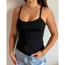 Regata Alcinha Verão Suplex Blusa Casual