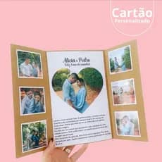 Cartão personalizado criativo - cartão de presente - presente barato