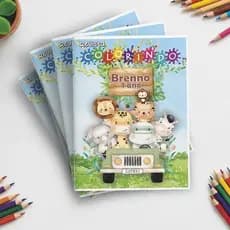20 Livrinho de colorir Personalizado para lembrancinha com Foto e Nome - 10x15