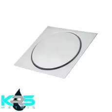 Ralo Quadrado Click Aço Inox 10x10cm Veda Cheiro KRS METAIS