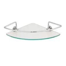 Suporte De Banheiro Shampoo Canto Vidro 6mm Porta Shampoo