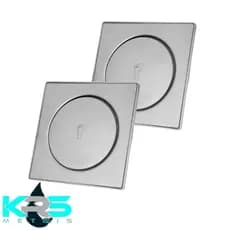 Kit 1/2 Ralo Inteligente 10x10 Click Inox Banheiro Lavabo Veda Cheiro Cromado