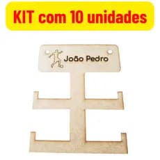 KIT 10 Mini Porta Medalhas MDF Cru - 3mm
