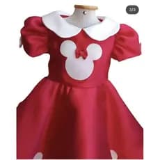 Fantasia infantil Minnie Luxo 1ano, vestido vermelho.