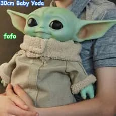 30CM Baby Yoda Pelúcia/Star Wars/Master Mandalorian Power Recheado Doll Presente para crianças | Brinquedo de pelúcia Be