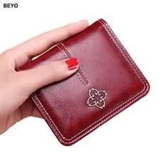 Mini Carteira De Couro PU Para Mulheres , Bolsa Pequena Retrô Com Porta-Moedas