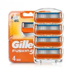 20Pcs Lâminas De Barbear Gillette Fusion Razor Blades Homens Face Hair Beard Remover Mahcine Substituíveis Cabeça Cassetes De 4 Peças/pack
