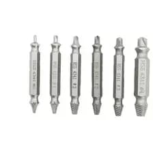 Conjunto de 6 brocas, ferramenta para remoção de parafusos
