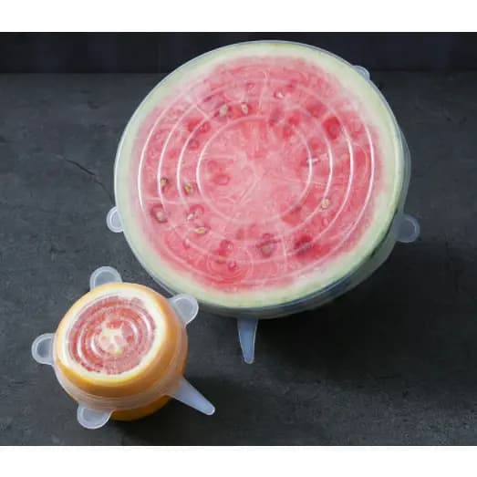 12 Peças Tampas Panela Silicone Universal Reutilizável Elástica Tampas Silicone Rotundidade