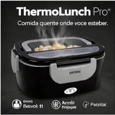 Marmita Elétrica Portátil Bivolt 1,5L Aquece Comida Sem Água Para Trabalho e Faculdade