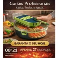 Ralador Fatiador Prime Cut Pro 15 Peças Cortador de Legumes Mandoline Multifuncional Cozinha com Cesto