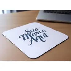 Mousepad Personalizado Sua Marca Aqui - 22x18cm Branco Personalizado