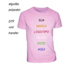 Camisetas Poliéster Personalizadas - Frente e atrais