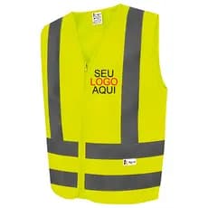 Colete Refletiva sem bolso Personalizado DTF