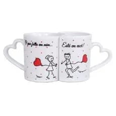 Canecas de Cerâmica Branca Personalizadas