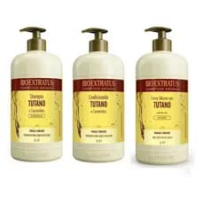 Kit Bio Extratus Tutano 1 Litro-Shampoo-Condicionador e Creme de Silicone/Kit cabelos Ressecados-Secos