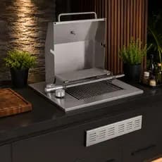 Churrasqueira Grill a Gás com Tampa e Veneziana Diamond Premium Titan