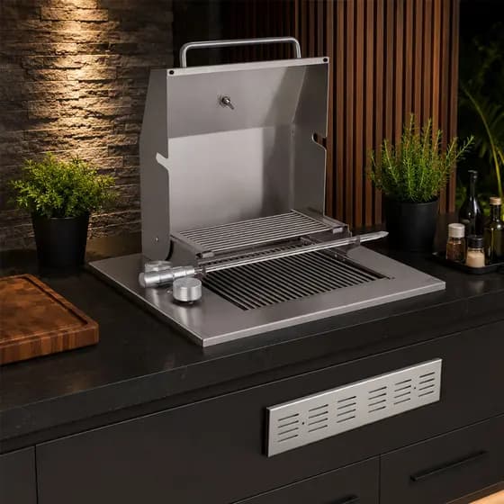 Churrasqueira Grill a Gás com Tampa e Veneziana Diamond Premium Titan GLP