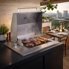 Churrasqueira Grill Elétrica com Tampa Fine Cooktop 50x40 cm Titan