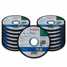 Kit 10, 25 ou 50 und Discos Bosch De Corte Metal Aço Carbono/Inox 4.1/2 x 1 x 7/8 Esmerilha