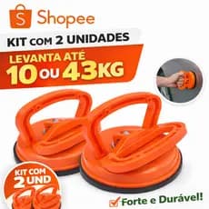 Kit 2 Ventosas 10kg OU 43kg Simples Sucção Para Vidro Mármore Chapas Piso Cerâmica Espelhos Profissional