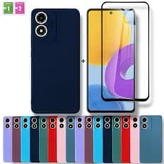 Capa + Película Moto G04 / G04S / E14 Capinha Anti Impacto Motorola Aveludada