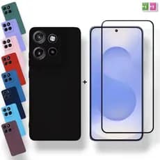 Capinha + Película Moto G17 Capa Anti Impacto Motorola Proteção Premium Aveludada