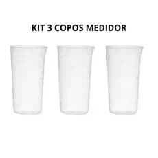 3 Copo Medidor 500ml  - Plasconex