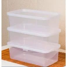 Kit 6 Potes Transparente 3L Retangular Mantimentos Presidio - Plasconex
