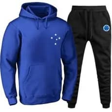 conjunto moletom blusa+calça feminino masculino modelo cangurublusa frio unissex estampado várias cores czr