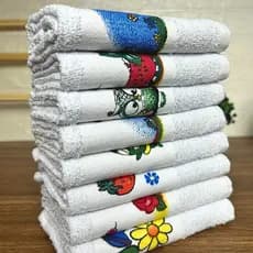 Jogo de Pano de Prato Atoalhado Gourmet Felpudo 42X68 Grande Luxo - Durabilidade Alta Absorção
