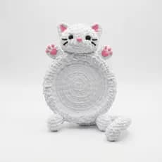 Descanso de Copo Gato Artístico – Organizador de Mesa Decorativo Estilo Escandinavo