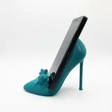 Suporte para Celular de Mesa em Formato Salto Alto com Laço | Decorativo e Funcional