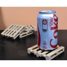 Porta-copos de Palete Quadrados - Descanso de copo e latinha Decoração Criativa