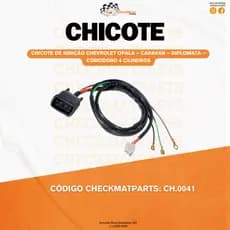 Chicote de Ignição Chevrolet Opala – Caravan – Diplomata – Comodoro 4 Cilindros