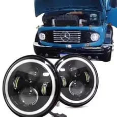 Par Farol Led Olho De Anjo Mercedes 1113 1513 1111 Delivery Vw Constellation 13180 15180 26420