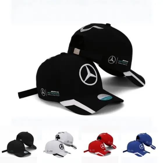 Boné Mercedes-Benz Premium Aba Curva Bordado Ajustável Estilo Streetwear