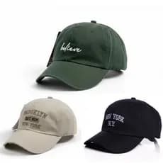 Kit 3 Bonés Marcas Retro Ny New York Brooklyn Basebol Aba Curva Boné Masculino Feminino Ajustavel