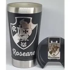 Copo Térmico Cerveja Vasco da Gama Gravação do Escudo no Abridor