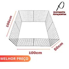 Cercado para Cachorro de Pequeno Porte Cercadinho Pet Móvel 50Cm