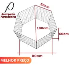 Cercado com 50cmx50cm em 6 placas Canil Garde Para Cães Cachorro Coelho