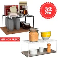 Organizador De Armário De Cozinha Médio 32cm Pronta Entrega
